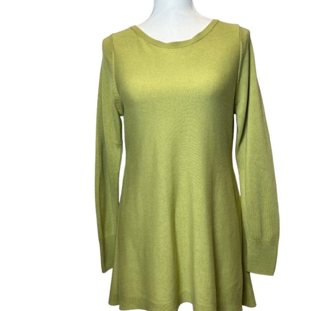 Marks & Spencer Sweater Tunic/ Peplum Cutβin Green Women's Sizeβ Small